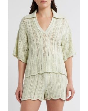 BOSS Fordeaux Polo Sweater - Green