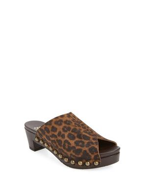 Pedro Garcia Nain Peep Toe Platform Mule - Brown
