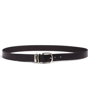 Treasure & Bond Raina Double Keeper Leather Belt - Black