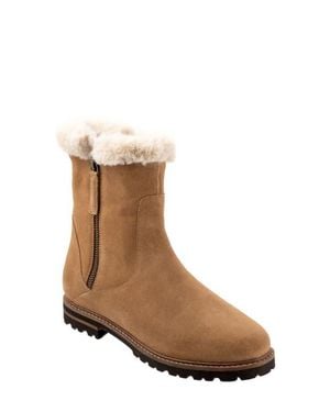 Trotters Forever Faux Fur Trim Boot - Brown