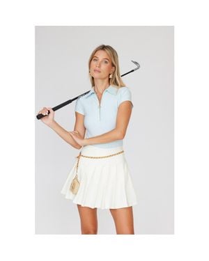 Goldie Byrd Pleated Skirt - White