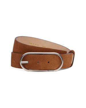 Rag & Bone Rebound Suede Belt - Brown