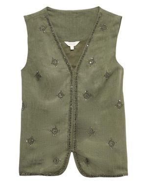 PER UNA BY M&S Embellished Vest - Green