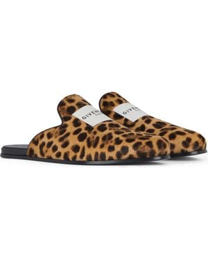 Givenchy Label Lounge Slipper Mule - Brown