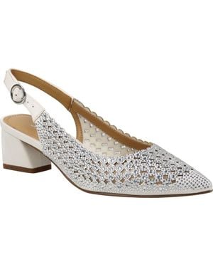 J. Reneé Pranil Slingback Pointed Toe Pump - White