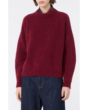 Weekend by Maxmara Alpaca Blend Crewneck Sweater - Red