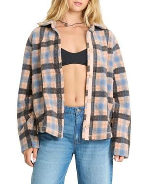 Billabong Breezy Sherpa Shacket - Blue