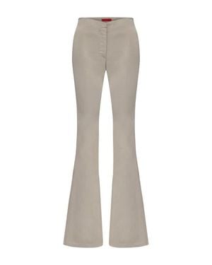 Pcfg Linen Blend Shiny Woven Pant - Gray