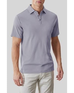 Robert Barakett Georgia Short Sleeve Pima Cotton Polo - Gray