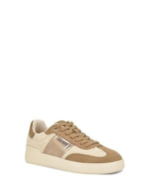 Nine West Linehan Faux Shearling Sneaker - Natural
