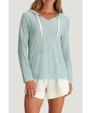 Free Fly Oversize Slub Hoodie - Blue