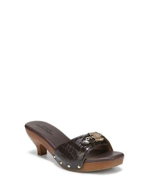 Dr. Scholls X Favorite Daughter Heartbreak Kitten Heel Sandal - Brown