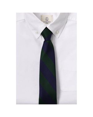 Lands' End School Uniform Stripe To Be Tied Tie - Blue