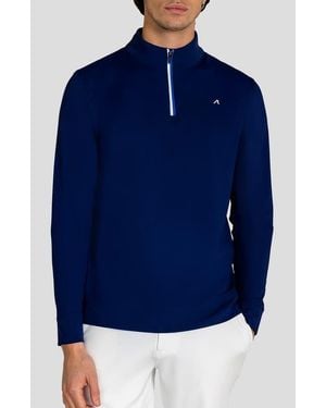 Redvanly Fleet Quarter Zip Sweatshirt - Blue