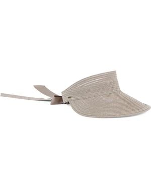 Eugenia Kim Ricky Packable Straw Visor - Gray