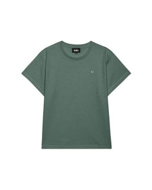 Alix Lil Smile Lightweight High Waisted Tee - Green