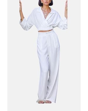 Bishop + Young Sorrento Linen Pant - Blue