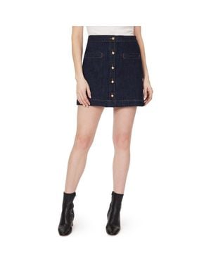 Habitual Studded Denim Miniskirt - Blue