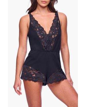 Cosabella Romanza Sleep Romper - Blue