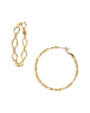 Nordstrom Twisted Figure 8 Hoop Earrings - Metallic