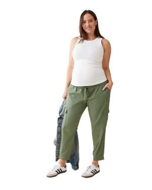 Ingrid & Isabel The Cargo Maternity Jogger Pant - Green