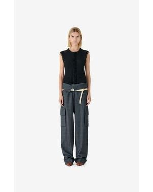 IRO Shanny Tweed Vest - Black