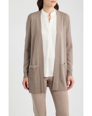 Anne Klein Open Front Cardigan - Multicolor