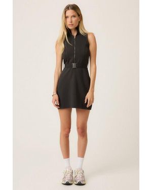 Goldie Byrd Belted Sport Dress - Black