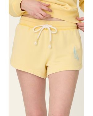 Pj Salvage Meet Me By The Sea Drawstring Shorts - Yellow