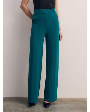 The Fold Liora Sculpt Knit Pants - Blue