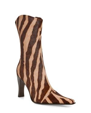 Jeffrey Campbell Be Bold Genuine Calf Hair Boot - Brown