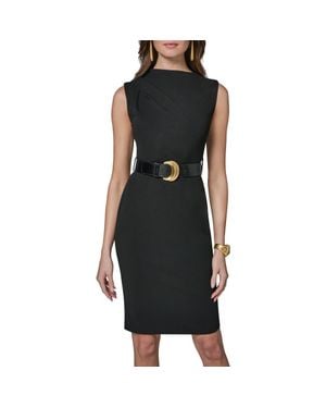 Donna Karan Sleeveless Sheath Dress - Black