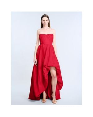 BCBGMAXAZRIA High Slit Ball Gown - Red