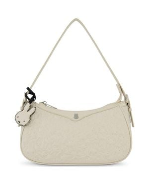 Danielle Nicole Miffy Quilted Pu Shoulder Bag With Charm - Gray