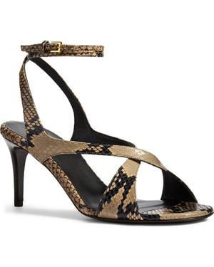 KHAITE Liria Ankle Strap Sandal - Black
