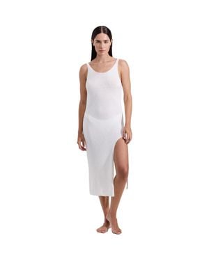 Luma Gottex Isla Knit Dress Cover-Up - White