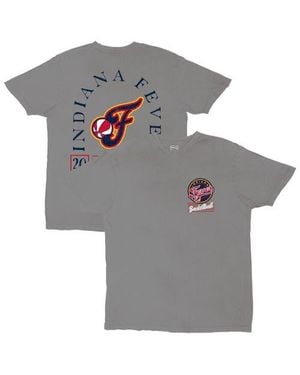 Stadium Essentials Platinum Indiana Fever Lay Low Vintage Wash Relaxed Fit T-Shirt - Gray