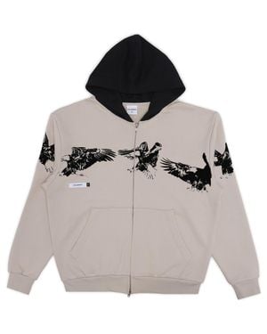 STUDENTS Sequence Graphic Zip Hoodie - Gray