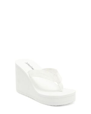 Jeffrey Campbell Astria Platform Wedge Sandal - White