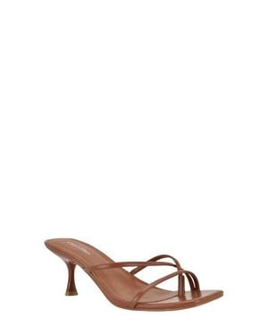 Calvin Klein Axella Toe Loop Sandal - Brown