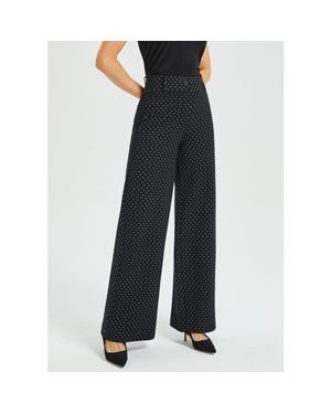 Betabrand Classic High Waist Dpyp Dress Pant Yoga Pants Wide Leg - Blue