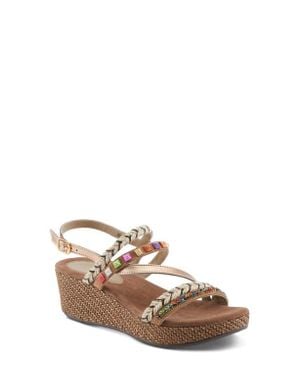AZURA BY SPRING STEP Hugbug Wedge Sandal - Brown