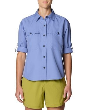Mountain Hardwear Sun Drift Cooling Long Sleeve Upf 50+ Shirt - Blue