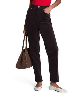 Spanx '90S Straight Leg Corduroy Pants - Black