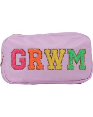 Malibu Sugar Nylon Pouch W/ Grwm Patch - Pink