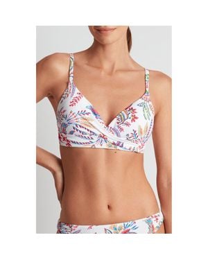 Ralph Lauren Underwire Twist Front Bikini Top - Blue