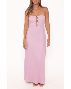 Petal & Pup Bolton Strapless Maxi Dress - Pink