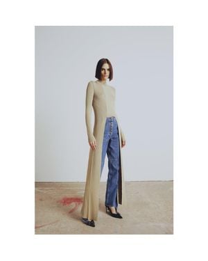 Pcfg Tailed Knit Top - Blue