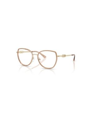 Michael Kors 53Mm Round Optical Glasses - Natural