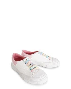 Belle & Bloom Just A Little Dream Croc Leather Sneaker - White